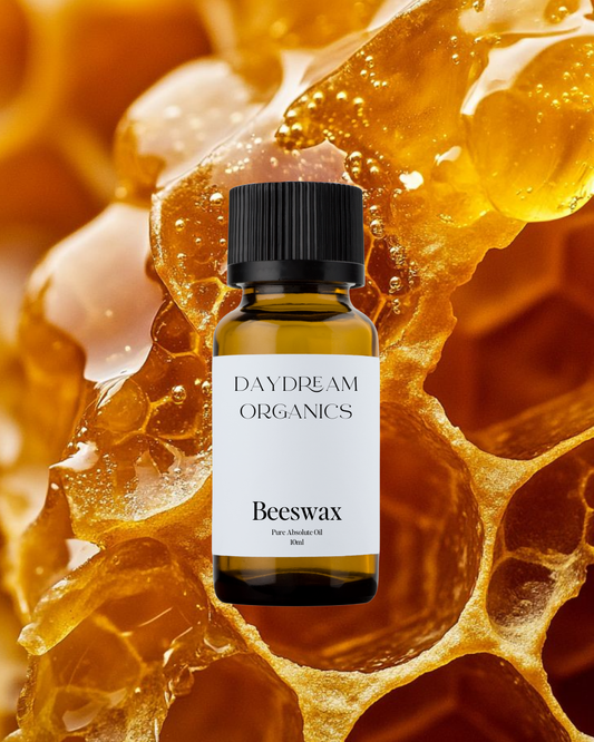 Our uncertified organic Beeswax Absolute offers a soft, warm, and honeyed aroma with delicate sweet, floral, and slightly smoky undertones, evoking the comforting scent of sunlit hives and natural honeycomb.
Emotionally and energetically, Beeswax Absolute is nurturing, grounding, and gently uplifting, often used to create a sense of coziness, emotional warmth, and creative inspiration—perfect for heart-centered rituals and soothing aromatic blends.