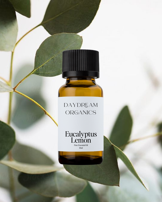 Our ethically wildcrafted Eucalyptus Lemon essential oil is steam distilled from the fragrant Eucalyptus citriodora tree that originates in the Australian forests. Eucalyptus Lemon is refeshing, lemony, and camphor-like aroma with a light sweetness. 
Eucalyptus Lemon is emotionally and energetically rejuvenating, clearing, soothing and energizing.