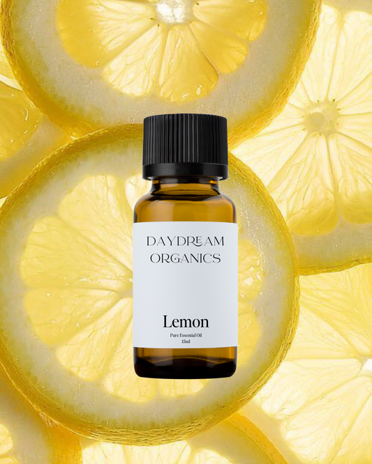 Our uncertified organic Lemon essential oil offers a bright, refreshing, sweet and citrusy aroma. 
Emotionally and energetically, Lemon is uplifting, calming and mentally stimulating.