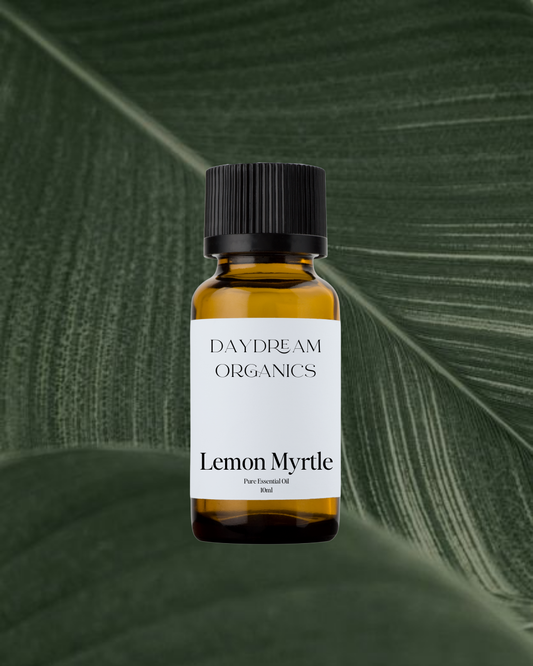 Our uncertified organic Lemon Myrtle essential oil offers a bright, lemony-fresh aroma that is vibrant, crisp, and slightly sweet, with a more intense citrus note than lemon itself.
Emotionally and energetically, Lemon Myrtle is uplifting, clarifying, and invigorating, often used to refresh the mind, boost mood, and promote a sense of clarity, lightness, and renewed energy.