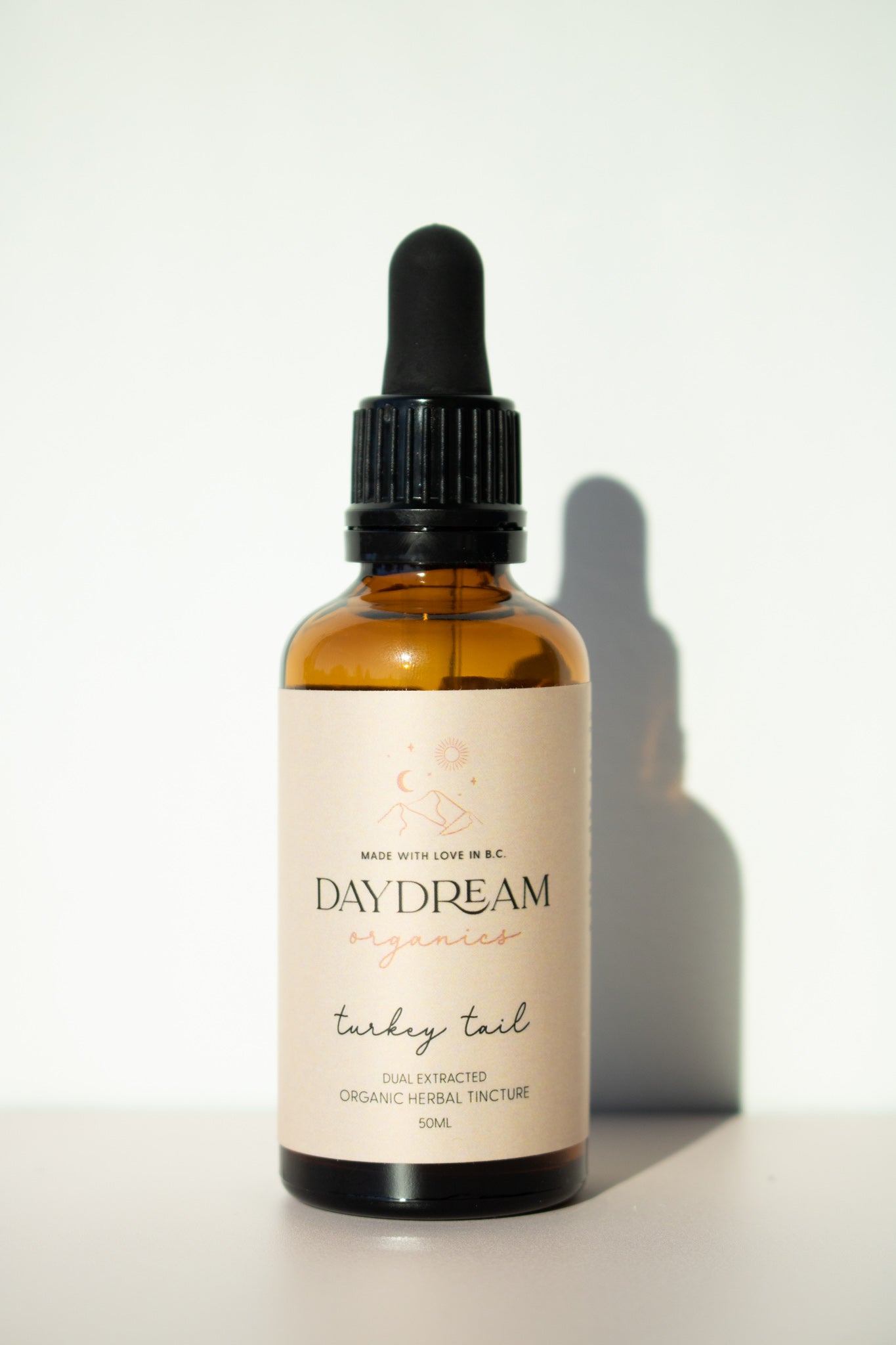 Our organic Turkey Tail mushroom tincture is gut supporting and is known for its immense immune support benefits.