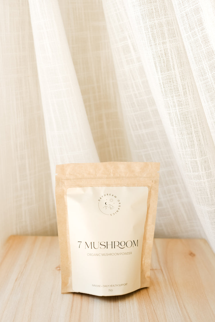 Our organic 7 Mushroom blend powder can be used as a source of antioxidants and to strengthen and modulate the immune system enhancing overall, daily health and wellbeing. 