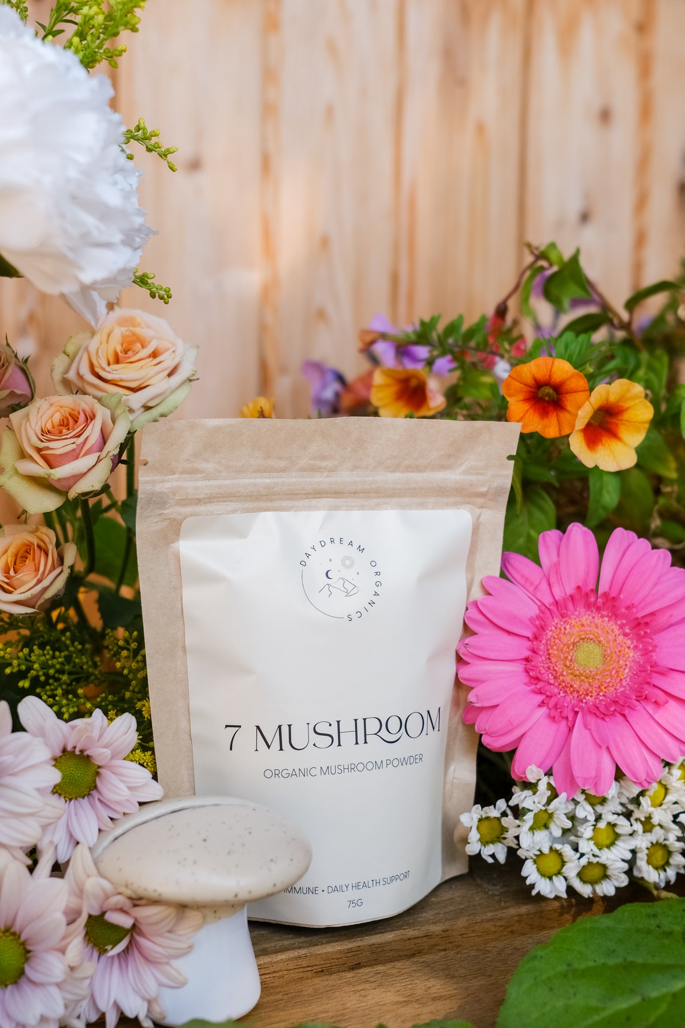 Our organic 7 Mushroom blend powder can be used as a source of antioxidants and to strengthen and modulate the immune system enhancing overall, daily health and wellbeing. 