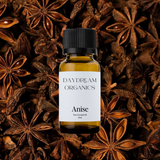 Our uncertified organic Anise essential oil features a sweet, warm, and spicy aroma with a distinct licorice-like note, both comforting and stimulating in its character.

Emotionally and energetically, Anise is known for its calming, clarifying, and gently uplifting properties, often used to ease tension, encourage relaxation, and support a sense of mental clarity and emotional balance.