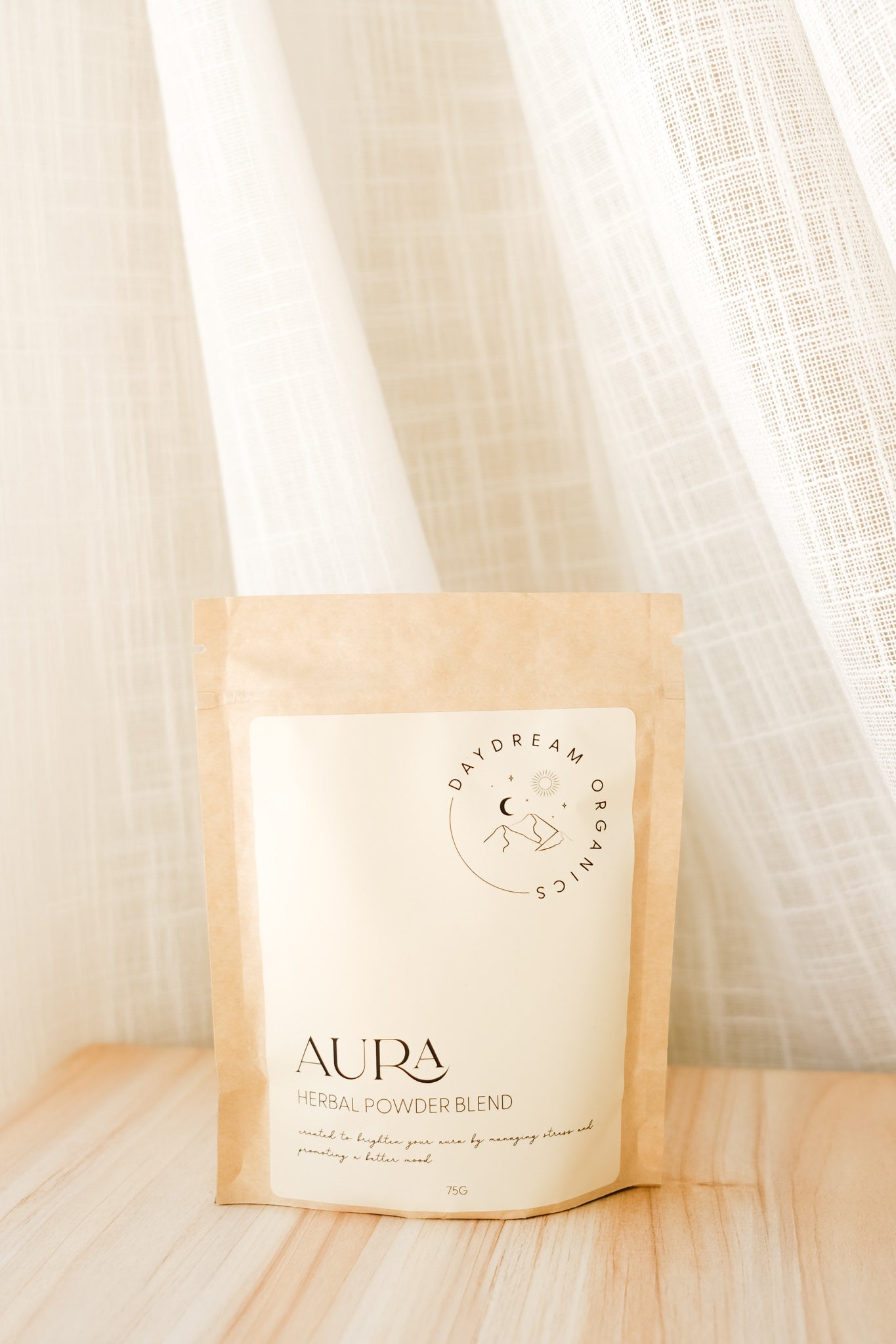 Our Aura Herbal Powder Blend is made using adaptogenic herbs to help support a balanced mood as well as healthy cortisol levels and stress responses. 