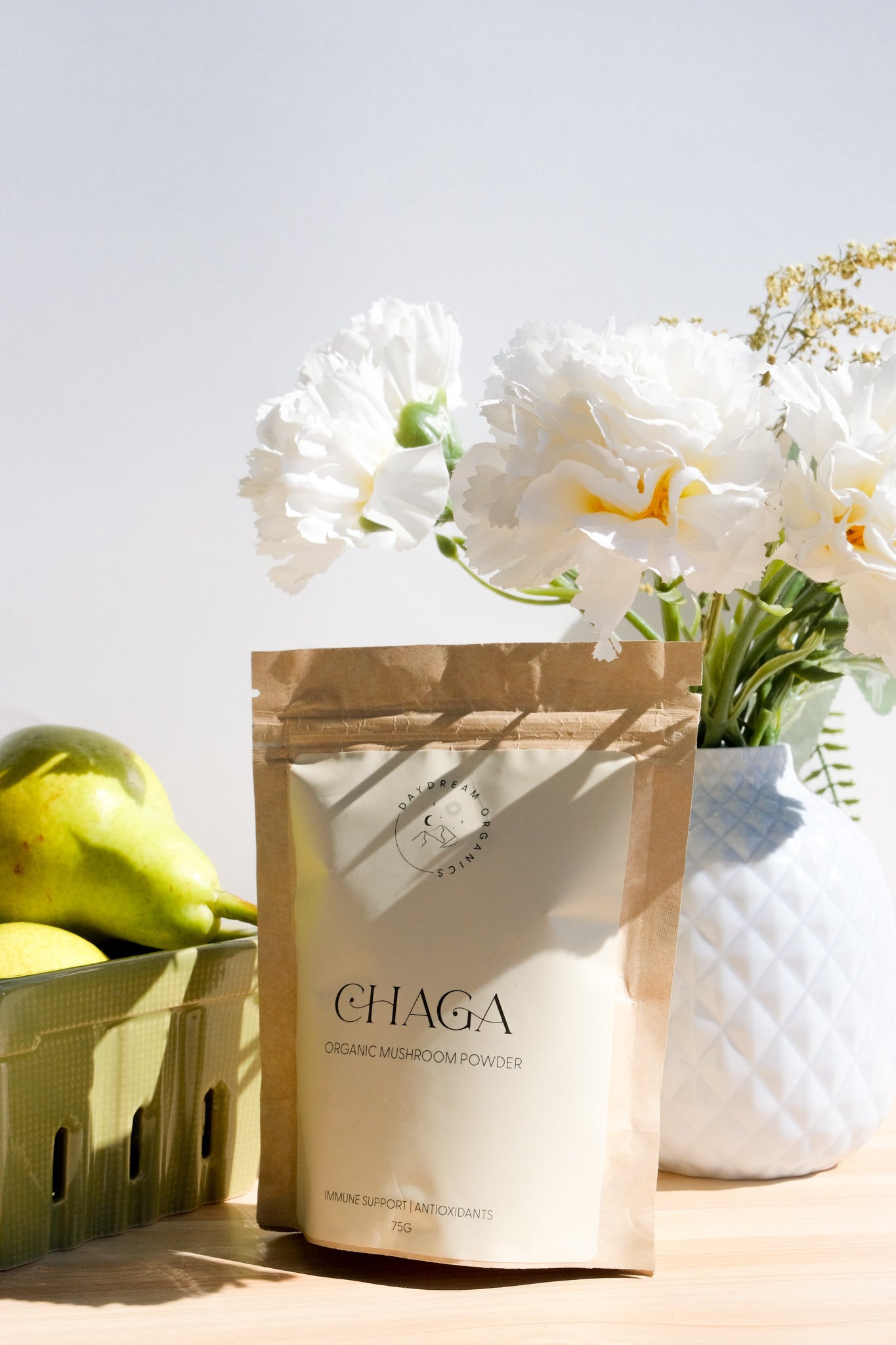 Our organic, steamed Chaga Mushroom powder is Canadian Wildharvested and can be used as a source of antioxidants and to support a healthy immune system.