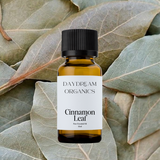 Our uncertified organic Cinnamon Leaf (Cinnamomum verum) essential oil offers a warm, spicy, and slightly herbaceous aroma with soft clove-like notes—less sweet than cinnamon bark, yet deeply comforting and stimulating.

Emotionally and energetically, Cinnamon Leaf is known to be warming, invigorating, and uplifting, helping 

Emotionally and energetically, Cinnamon Leaf is grounding, restoring and uplifting. Cinnamon Leaf can be used to inspire sensual moods, improve morale and promote a positive mindset. 