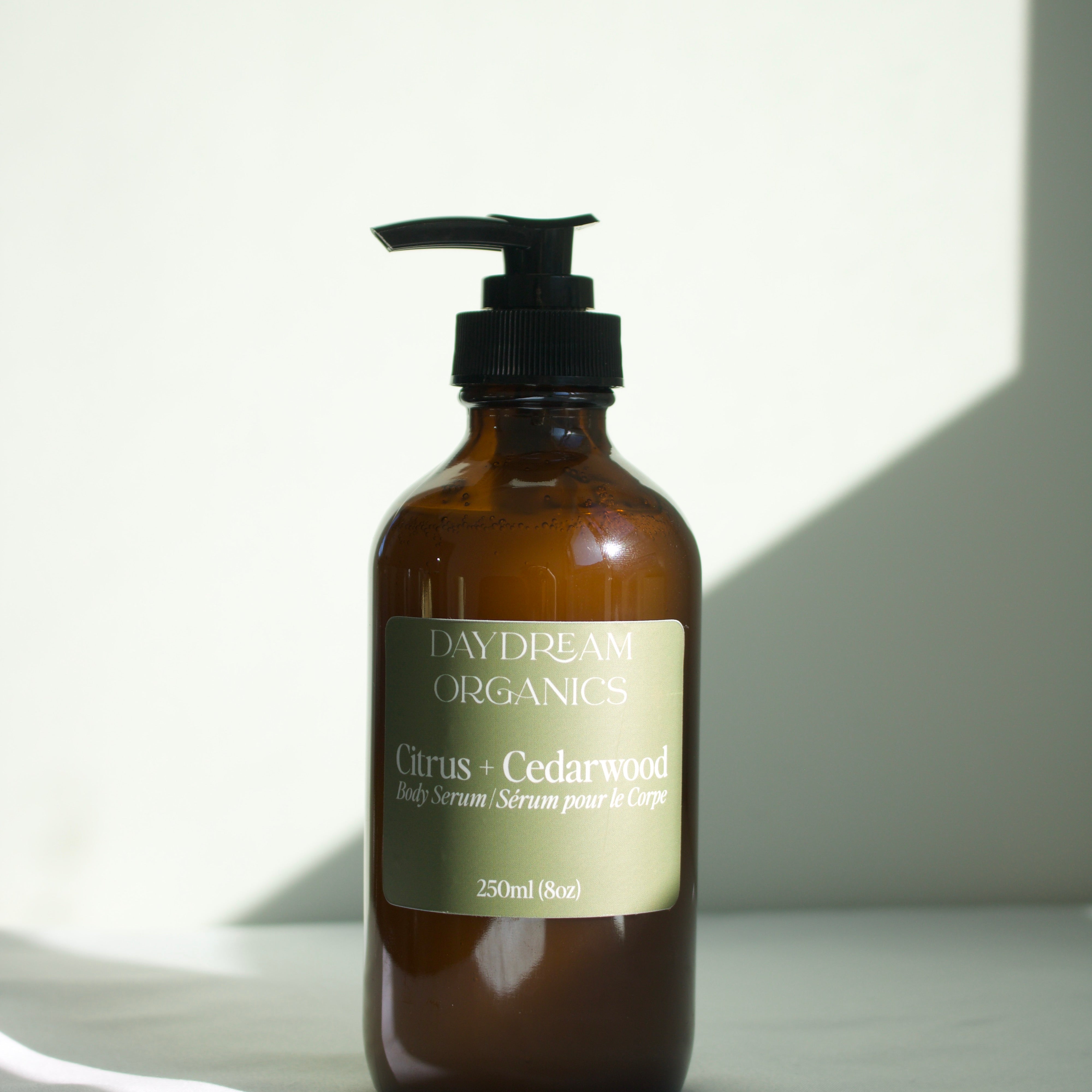 Our Body Serum is a rich, deeply nourishing natural skin treatment designed to replenish dry skin and lock in lasting moisture. Handcrafted with a blend of organic oils, butters, and waxes, this serum melts into the skin effortlessly leaving it feeling soft, smooth, and comfortably hydrated.&nbsp;