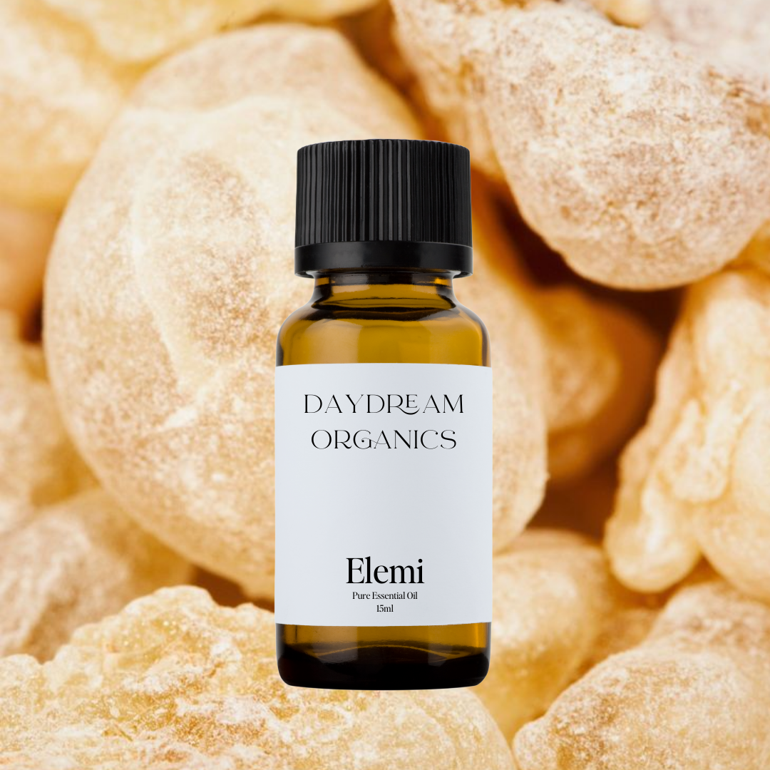 Our uncertified organic Elemi essential oil offers a fresh, lemony-resinous aroma with soft spicy and balsamic undertones.

Emotionally and energetically, Elemi is clarifying, uplifting, and spiritually supportive, traditionally used to calm the mind, encourage emotional release, and promote a sense of presence, renewal, and inner alignment.