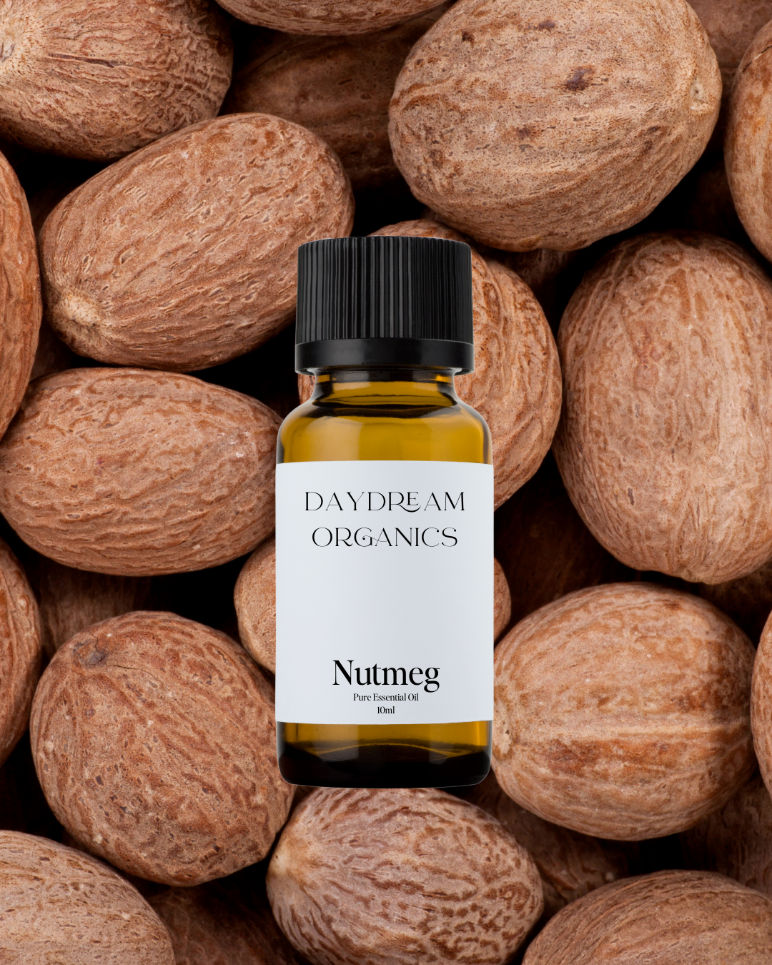 Our uncertified organic Nutmeg essential oil offers a light, fresh, warm, sweet and spicy, highly aromatic aroma.

Emotionally and energetically, Nutmeg is deeply relaxing and can help to improve the mood. Nutmeg is also stimulating and invigorating.