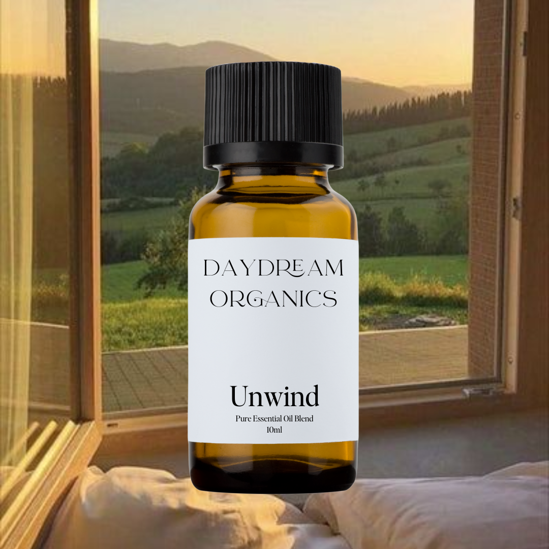 Our Unwind essential oil blends has been created to help you unwind after a long day and let go of everyday stress. This blend supports deep relaxation, eases heightened emotions and encourages you to slow down.

All of our essential oils are 100% pure and made using ethically wildcrafted or organically cultivated plants.
