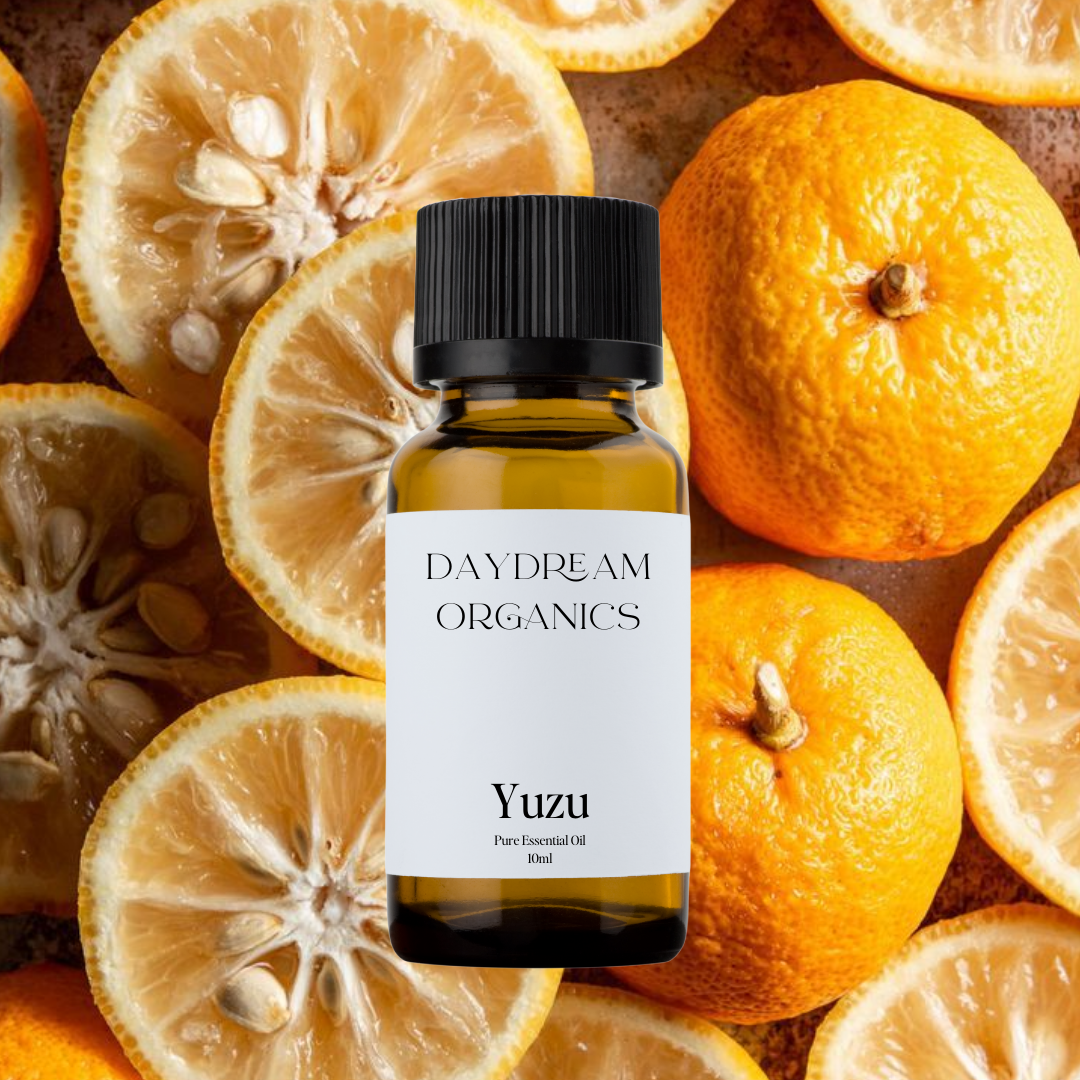 Our organically crafted Yuzu essential oil offers a bright, strong, slightly floral and citrus aroma.