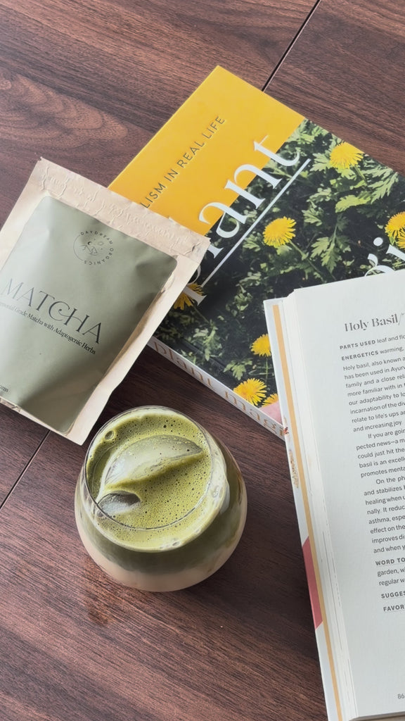 Our Adaptogenic Matcha Powder brings together vibrant ceremonial-grade matcha with a thoughtfully selected blend of nourishing botanicals to elevate your daily ritual.