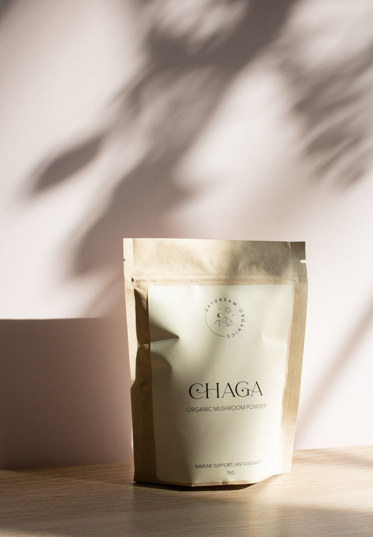 Our organic, steamed Chaga Mushroom powder is Canadian Wildharvested and can be used as a source of antioxidants and to support a healthy immune system. 
